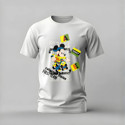 MICKEY MOUSE Skateboard Graffiti Graphic T-Shirt