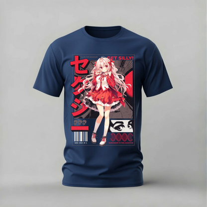 GET SILLY ANIME GIRL Graphic T-Shirt