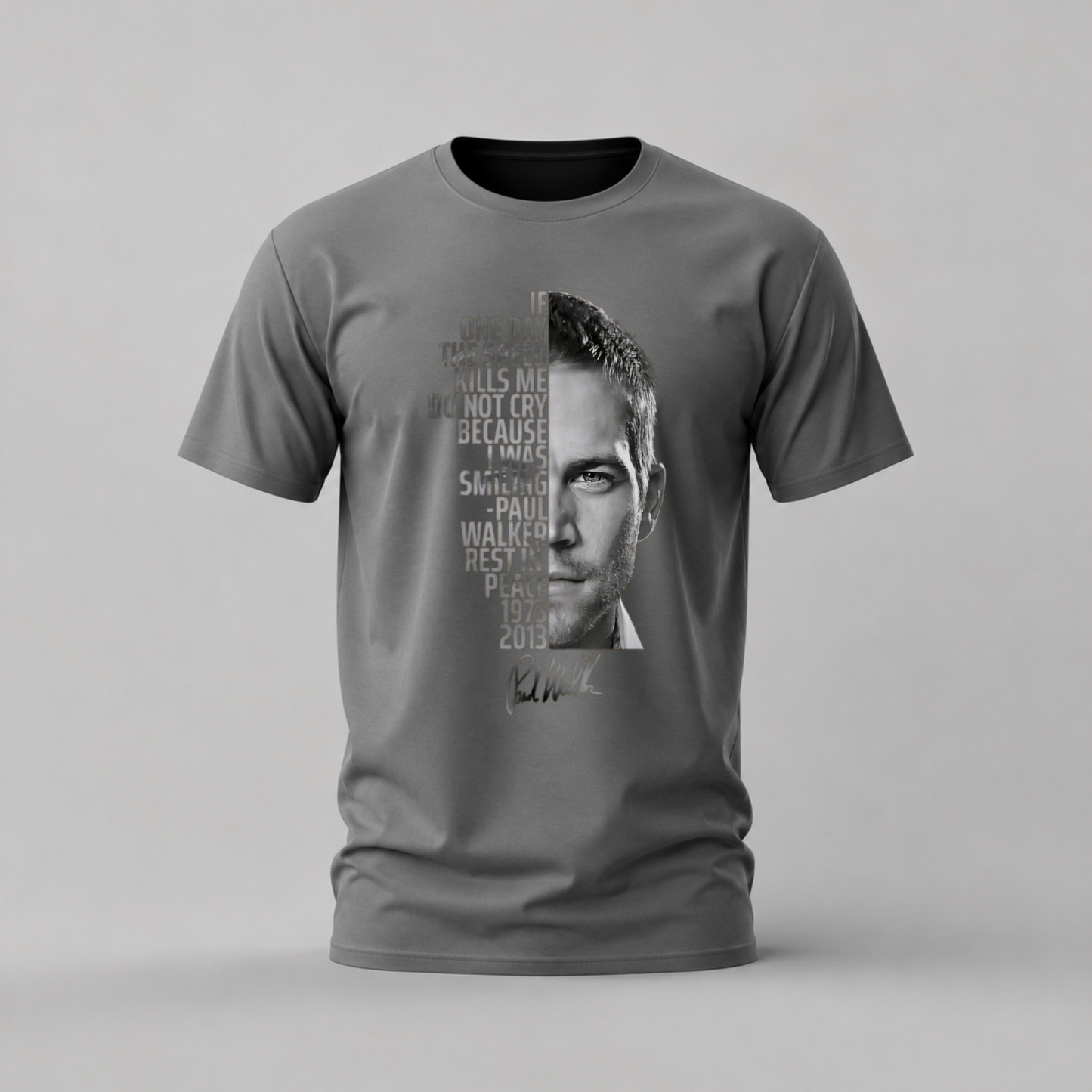 PAUL WALKER Tribute Graphic T-Shirt
