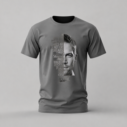 PAUL WALKER Tribute Graphic T-Shirt