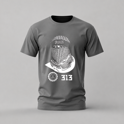 313 KEFFIYEH Arabic Graphic T-Shirt
