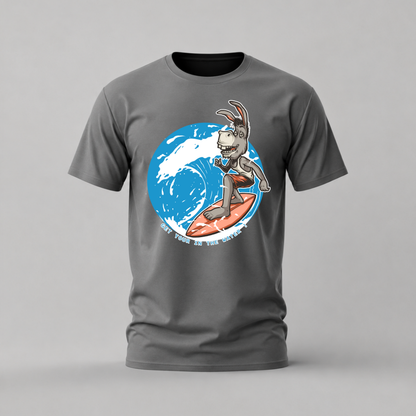 SURFING DONKEY Graphic T-Shirt