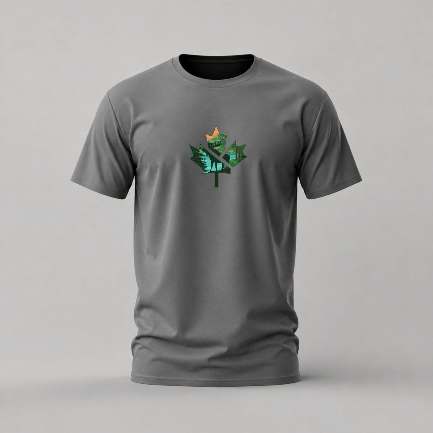 CANADA Maple Leaf Landscape Graphic T-Shirt