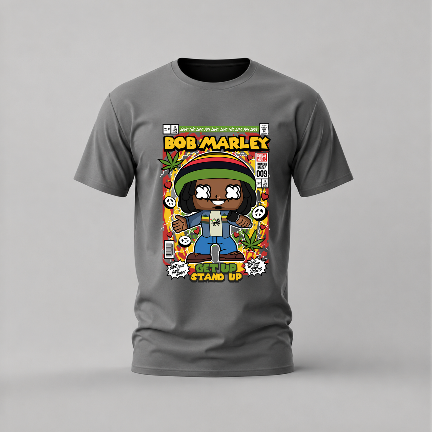 BOB MARLEY Get Up Stand Up Graphic T-Shirt