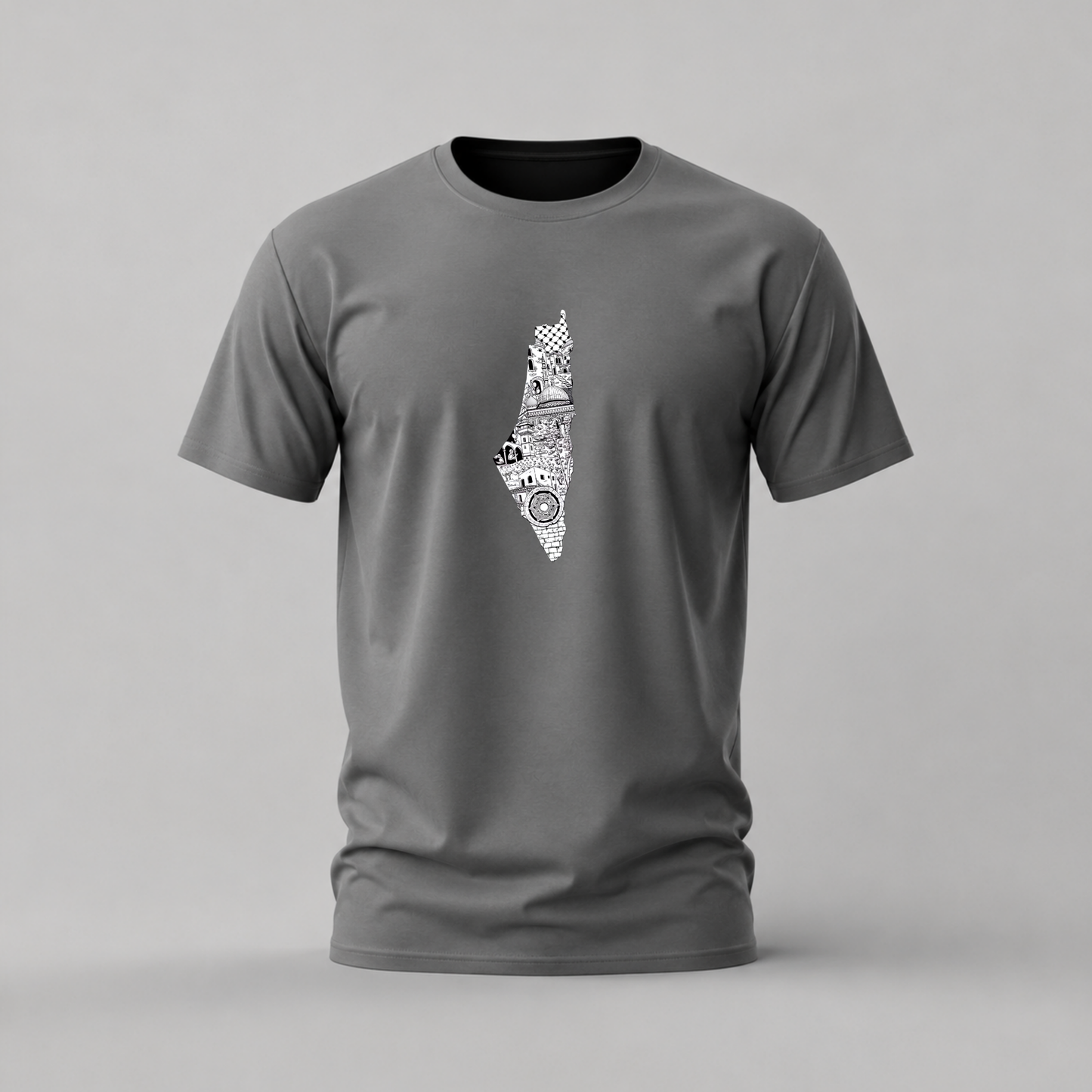PALESTINE Map Graphic T-Shirt