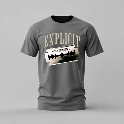 EXPLICIT STATEMENT Razor Graphic T-Shirt