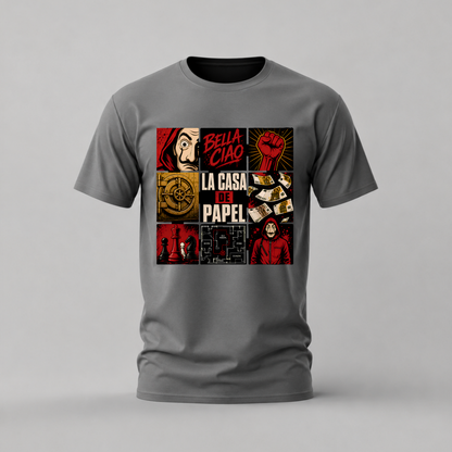 LA CASA DE PAPEL Collage Graphic T-Shirt