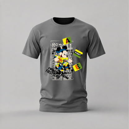 MICKEY MOUSE Skateboard Graffiti Graphic T-Shirt