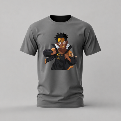 GOLD NARUTO Graphic T-Shirt