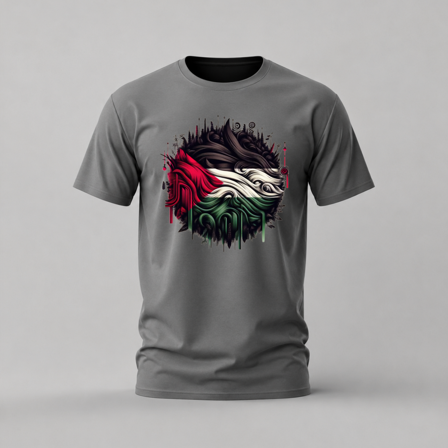PALESTINE Abstract Flag Graphic T-Shirt