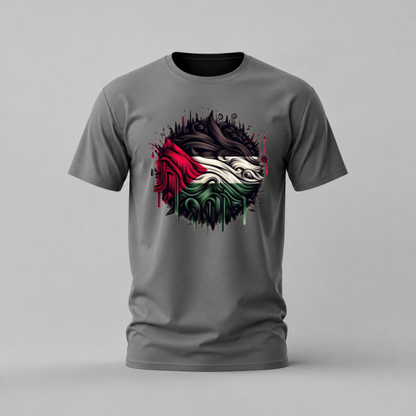 PALESTINE Abstract Flag Graphic T-Shirt