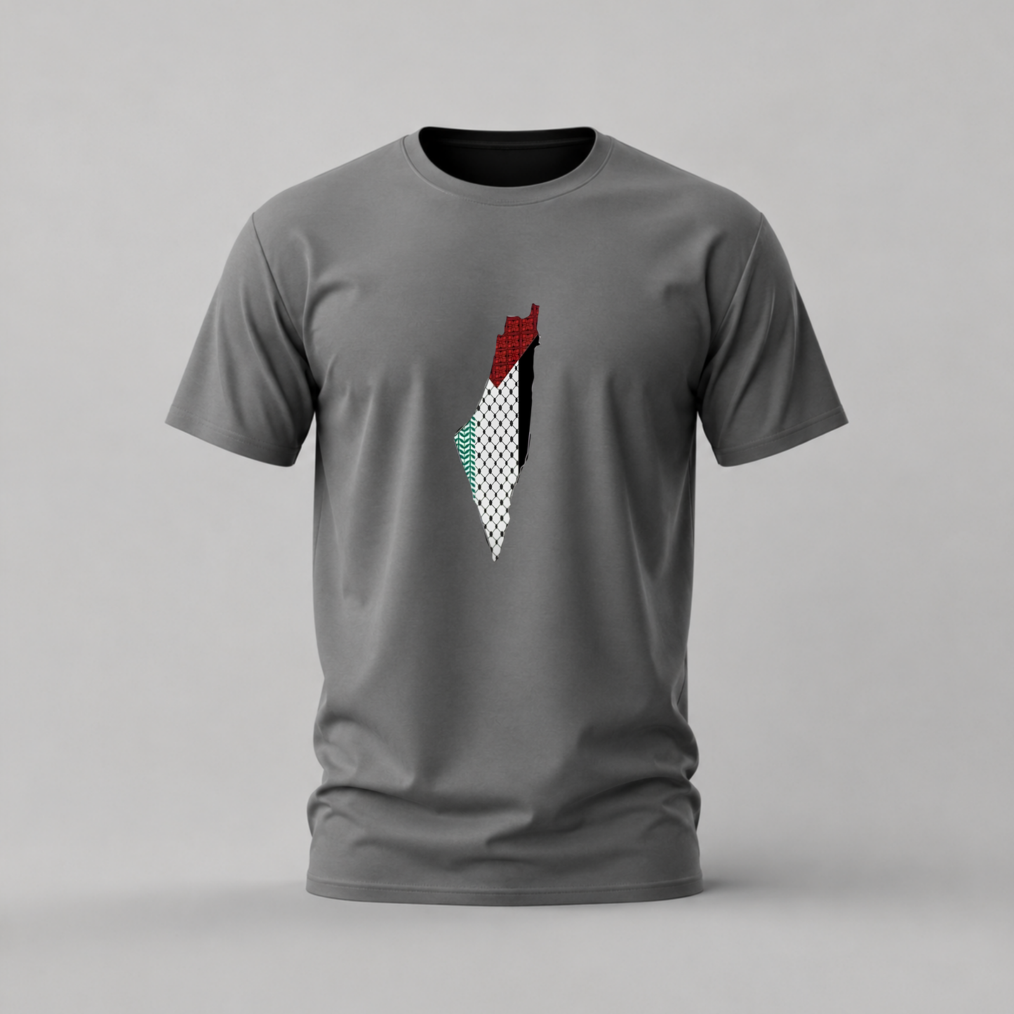 PALESTINE MAP Pattern Graphic T-Shirt