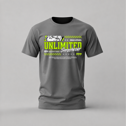 UNLIMITED Streetwear Anime Graphic T-Shirt