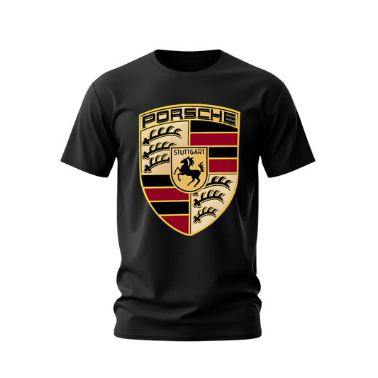 PORSCHE Crest Logo Graphic T-Shirt
