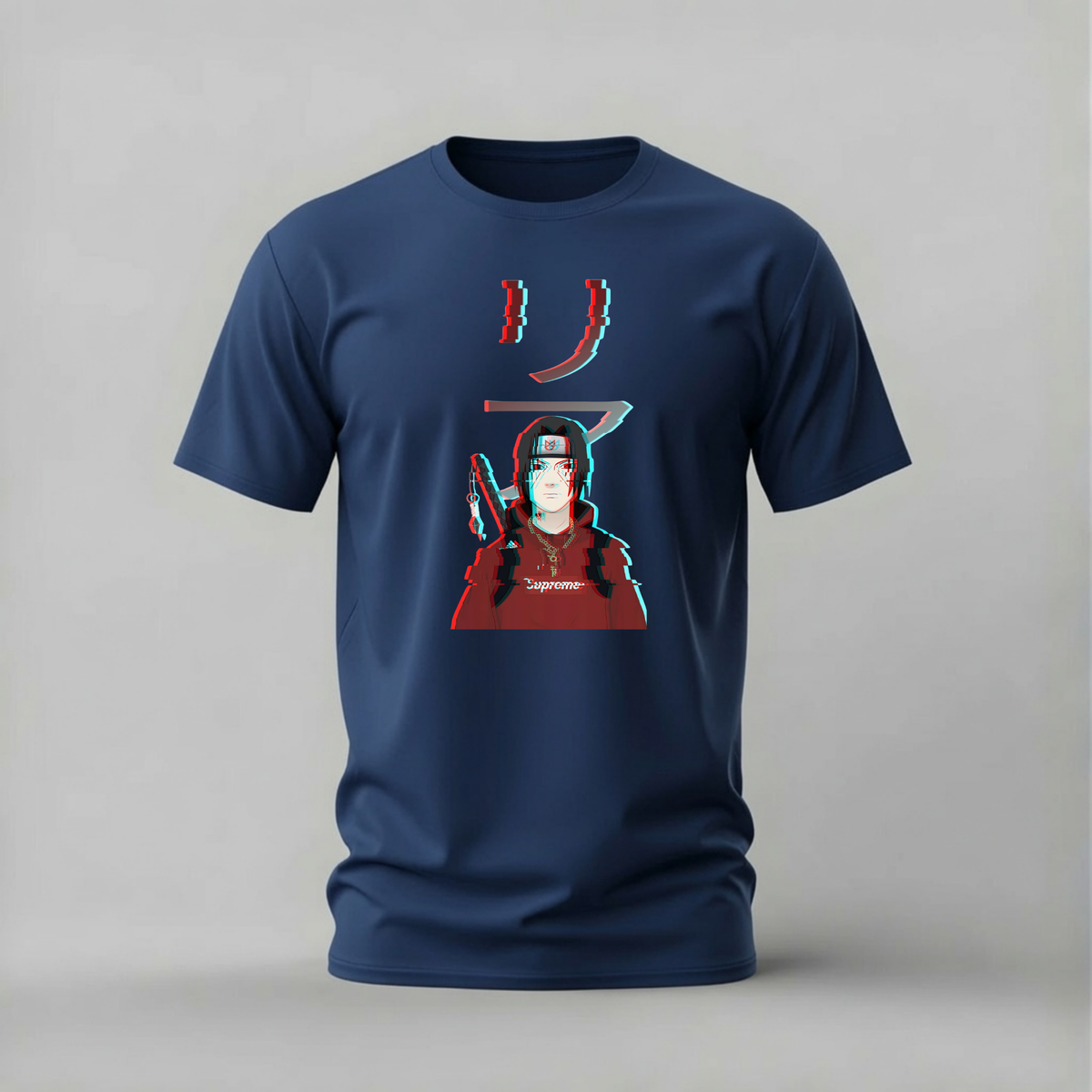 ITACHI SUPREME GLITCH Graphic T-Shirt