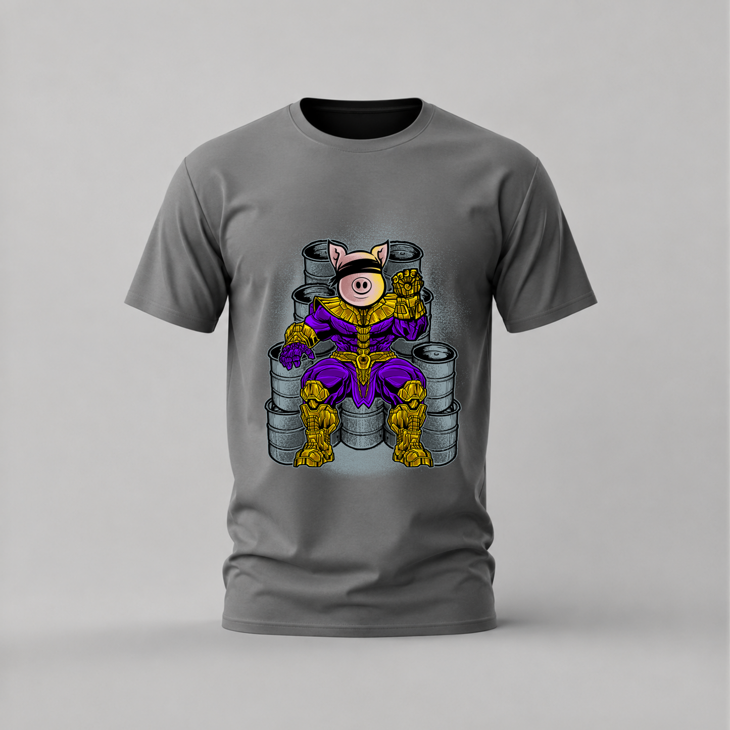 PIG THANOS Armor Graphic T-Shirt