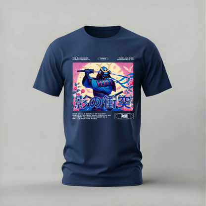 SHADOWED CLASH Graphic T-Shirt
