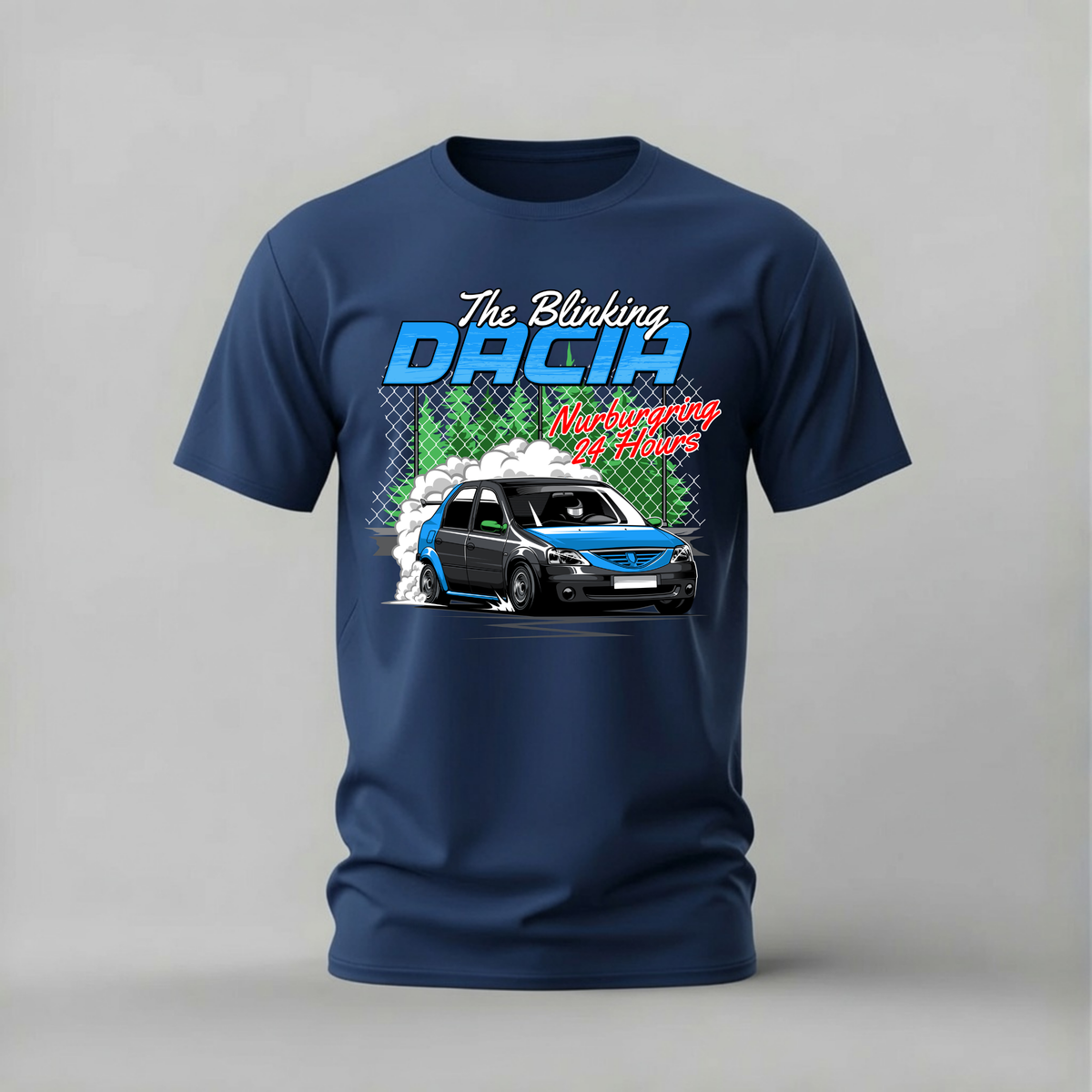 THE BLINKING DACIA Graphic T-Shirt