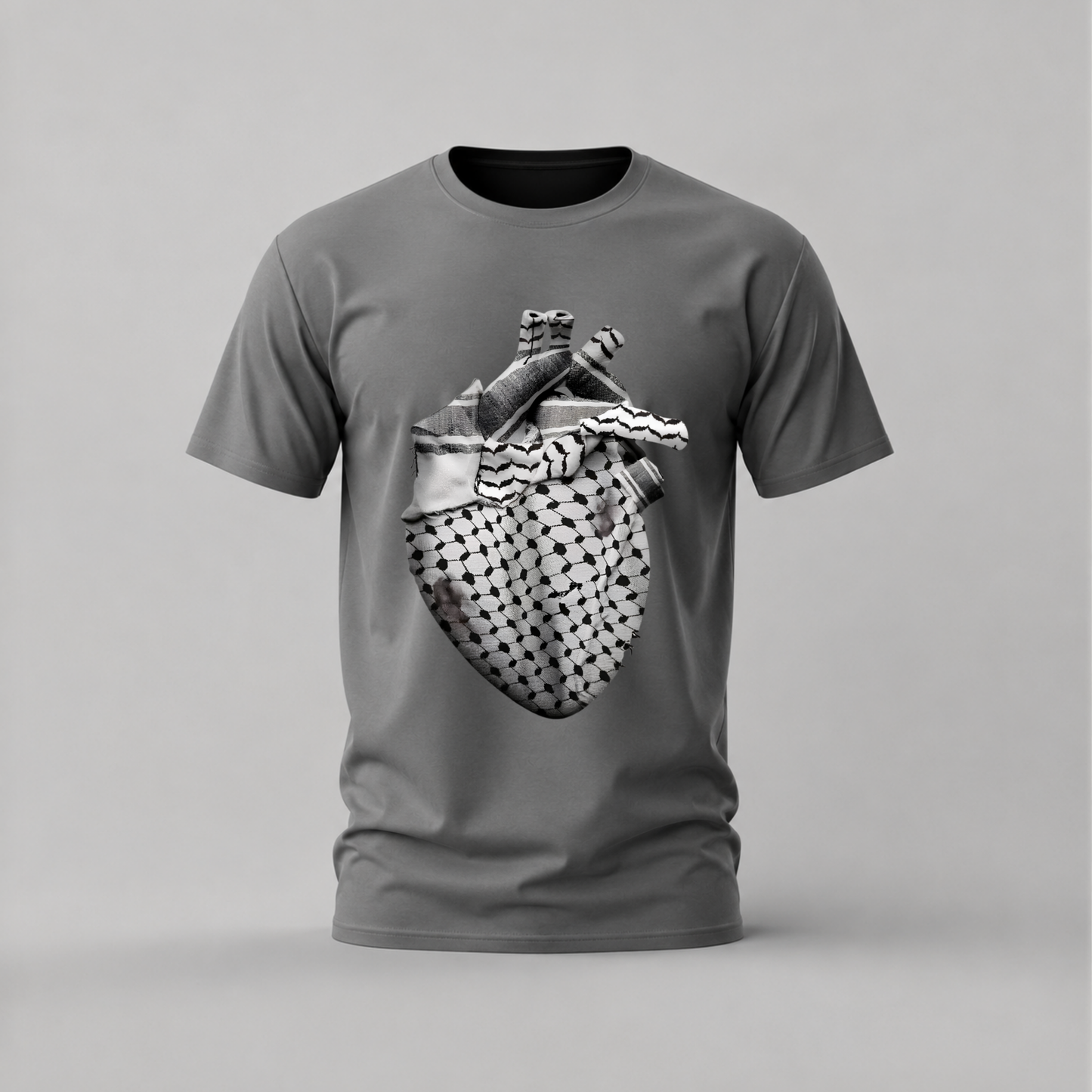 KEFFIYEH HEART Graphic T-Shirt
