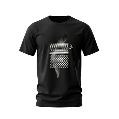 PALESTINE MAP Symbolic Graphic T-Shirt