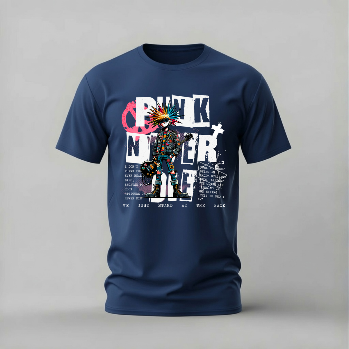 PUNK NEVER DIE Graphic T-Shirt