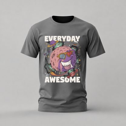 EVERYDAY AWESOME Planet Graphic T-Shirt