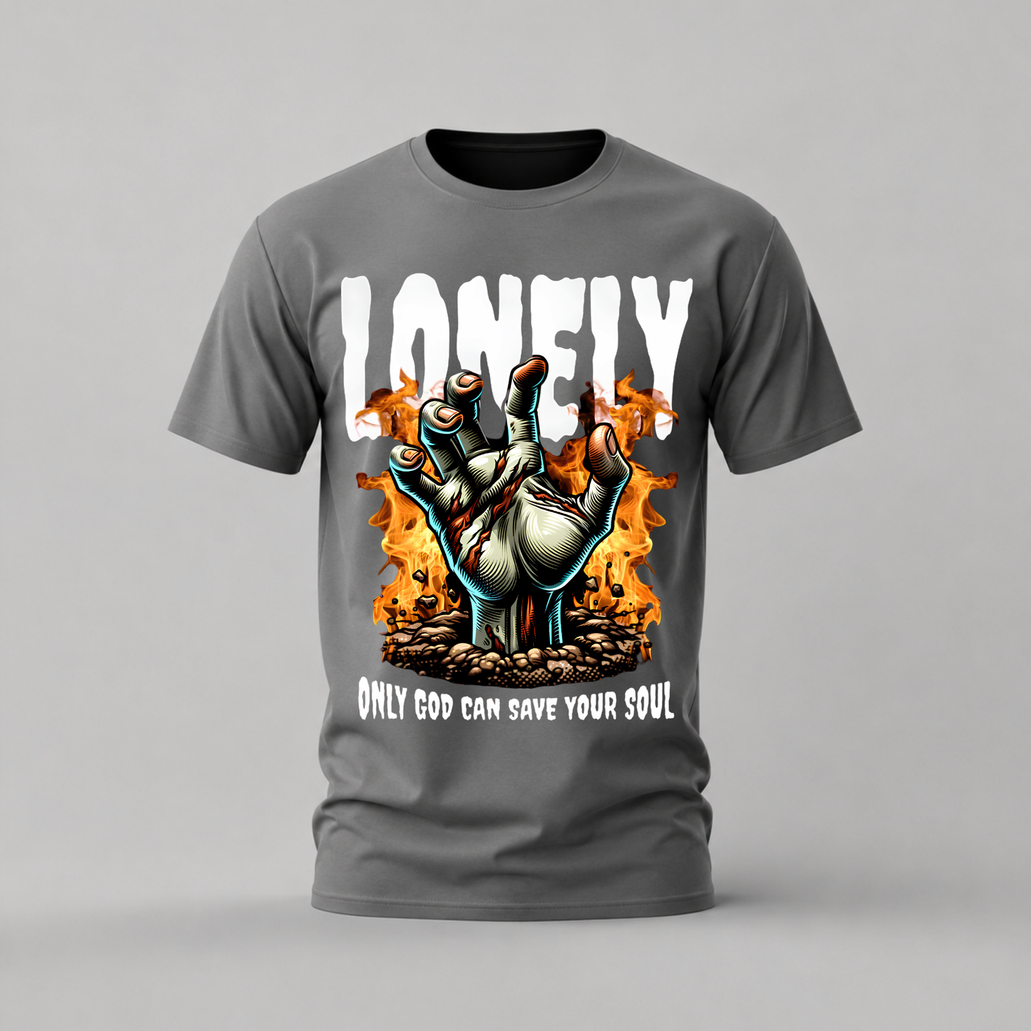 LONELY Zombie Hand Graphic T-Shirt