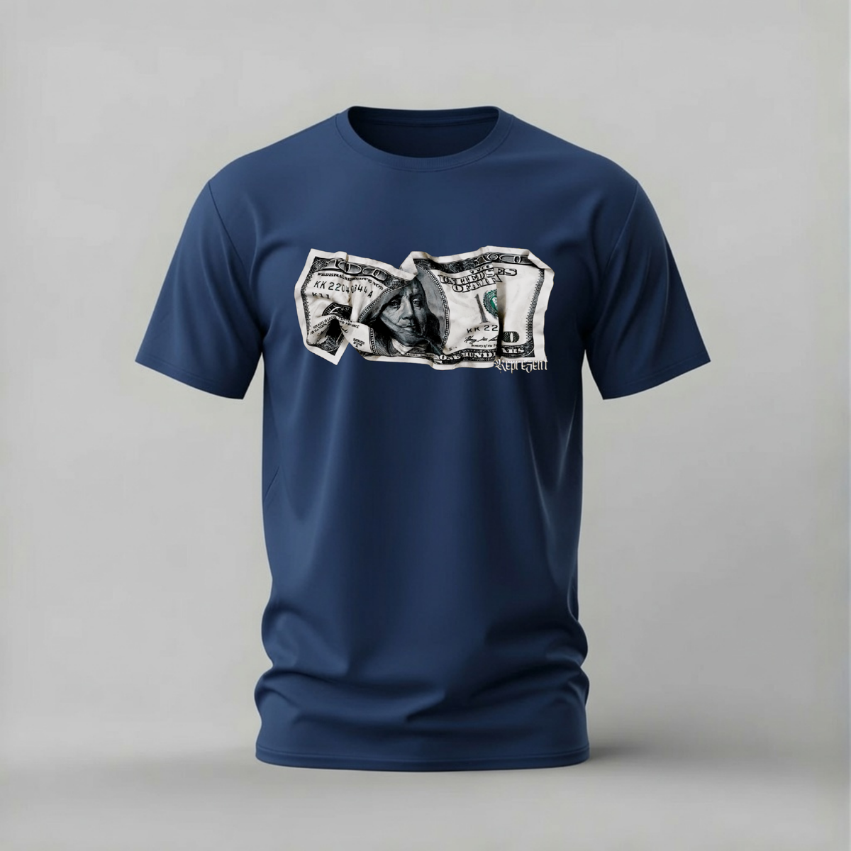 Crumpled Benjamin Represent T-Shirt