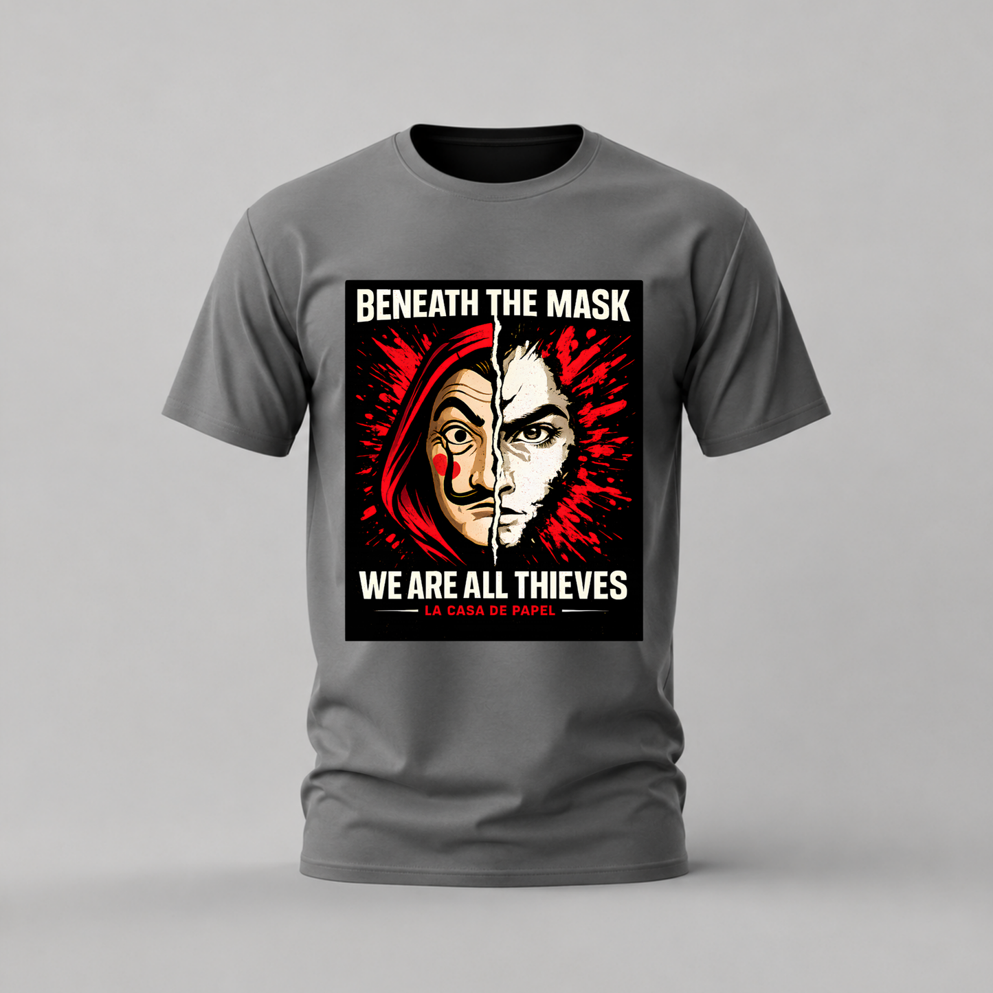 MONEY HEIST Beneath The Mask Graphic T-Shirt