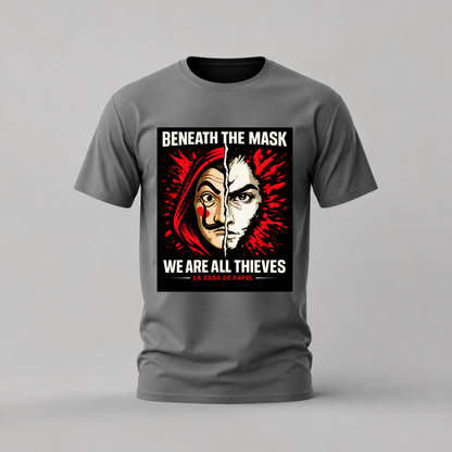 MONEY HEIST Beneath The Mask Graphic T-Shirt