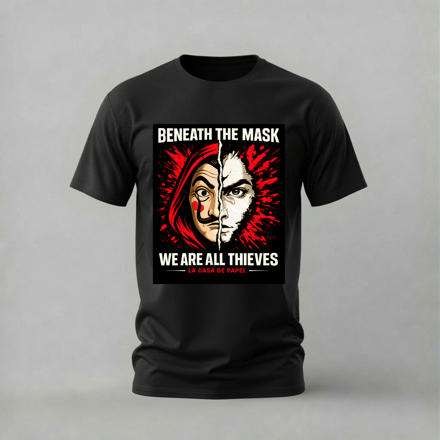 MONEY HEIST Beneath The Mask Graphic T-Shirt
