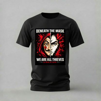 MONEY HEIST Beneath The Mask Graphic T-Shirt