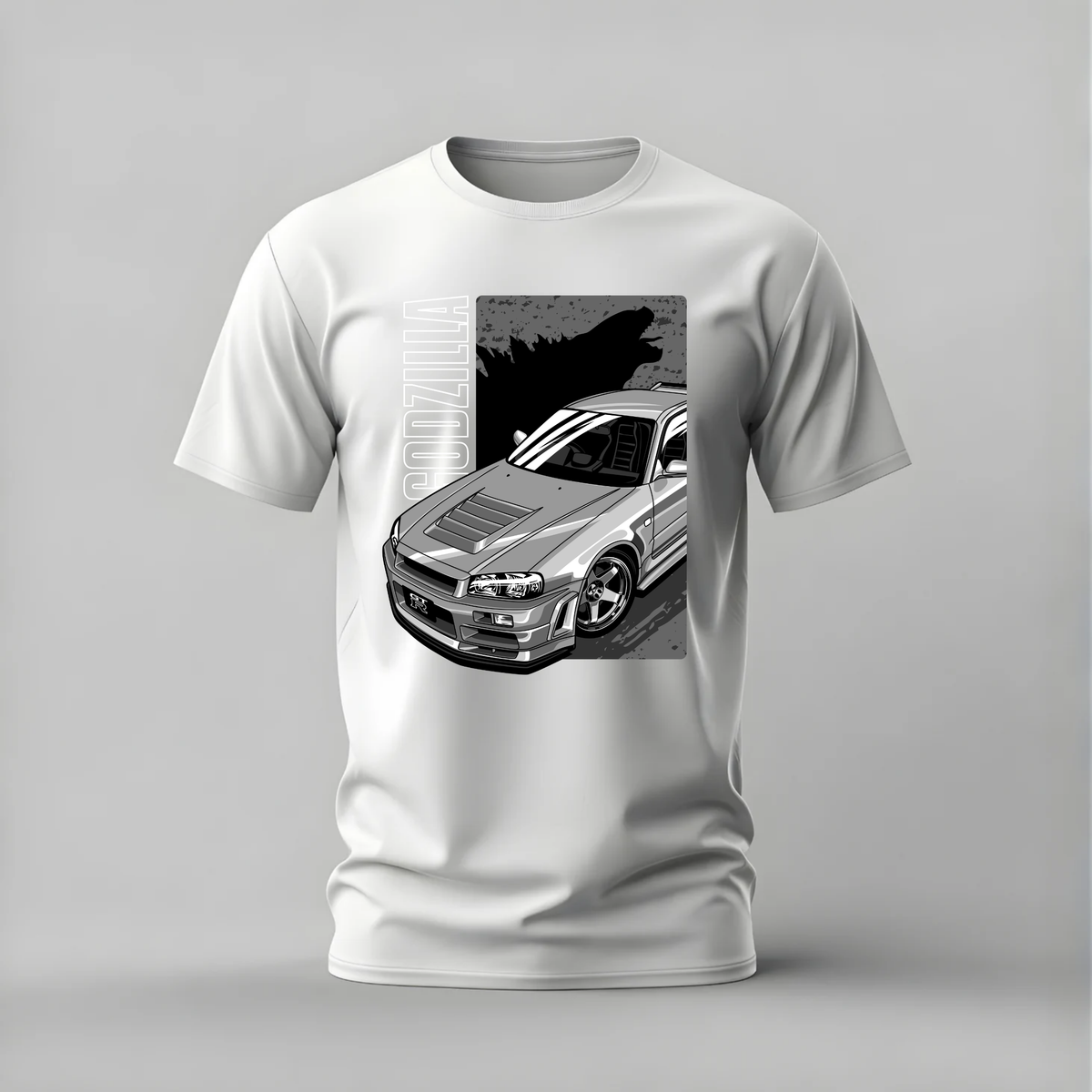 GODZILLA SHADOW GT-R Graphic T-Shirt