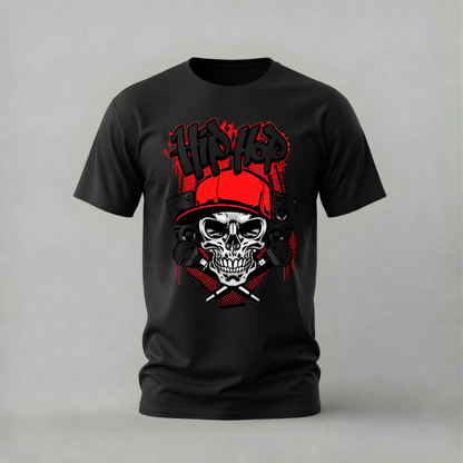 HIP HOP Skull Graphic T-Shirt