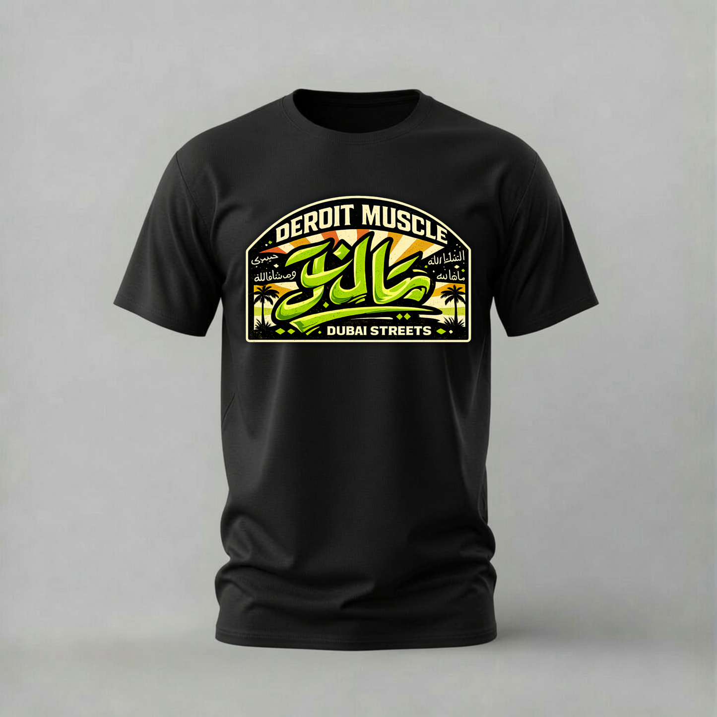 DERPIT MUSCLE Dubai Streets Graphic T-Shirt