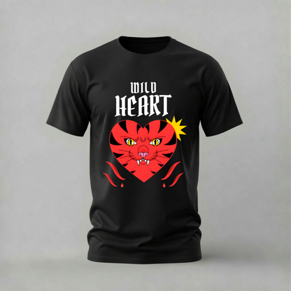 WILD HEART Tiger Graphic T-Shirt