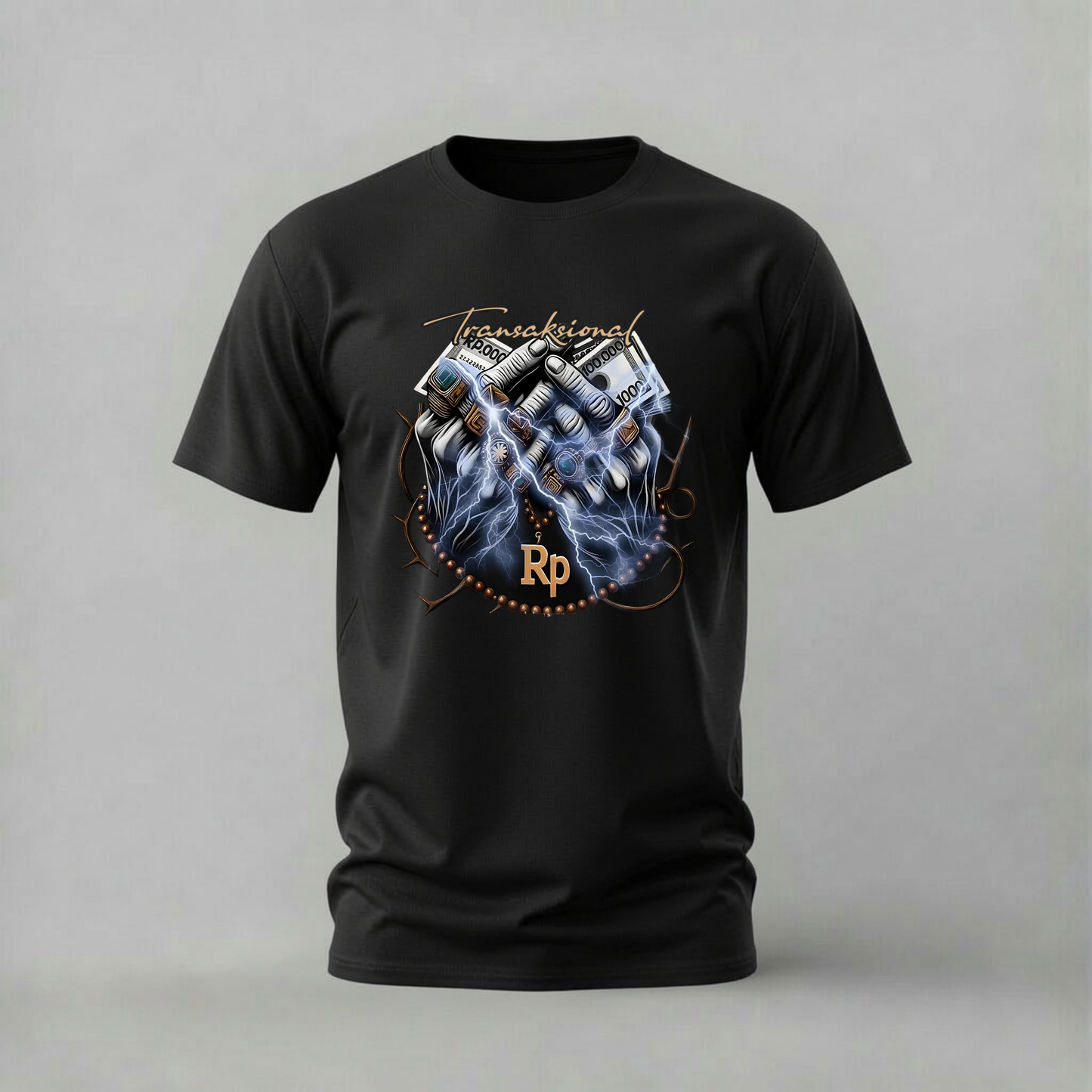 TRANSAKSIONAL Money Hands Graphic T-Shirt