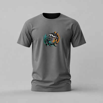 SHARK & CROCODILE Dual Graphic T-Shirt