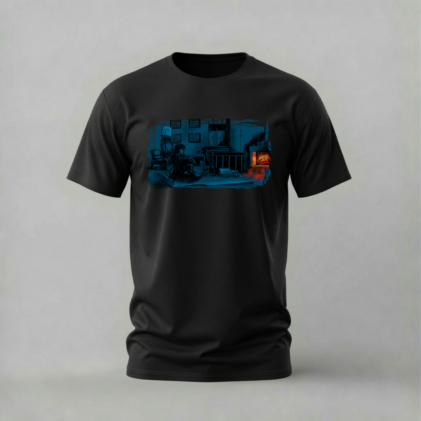 DARK ROOM Illustration Graphic T-Shirt