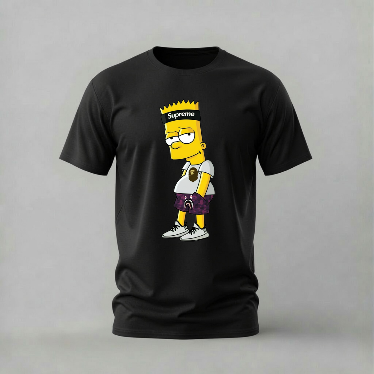 BART SUPREME BAPE Graphic T-Shirt