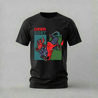 DEER GOAT Graphic T-Shirt