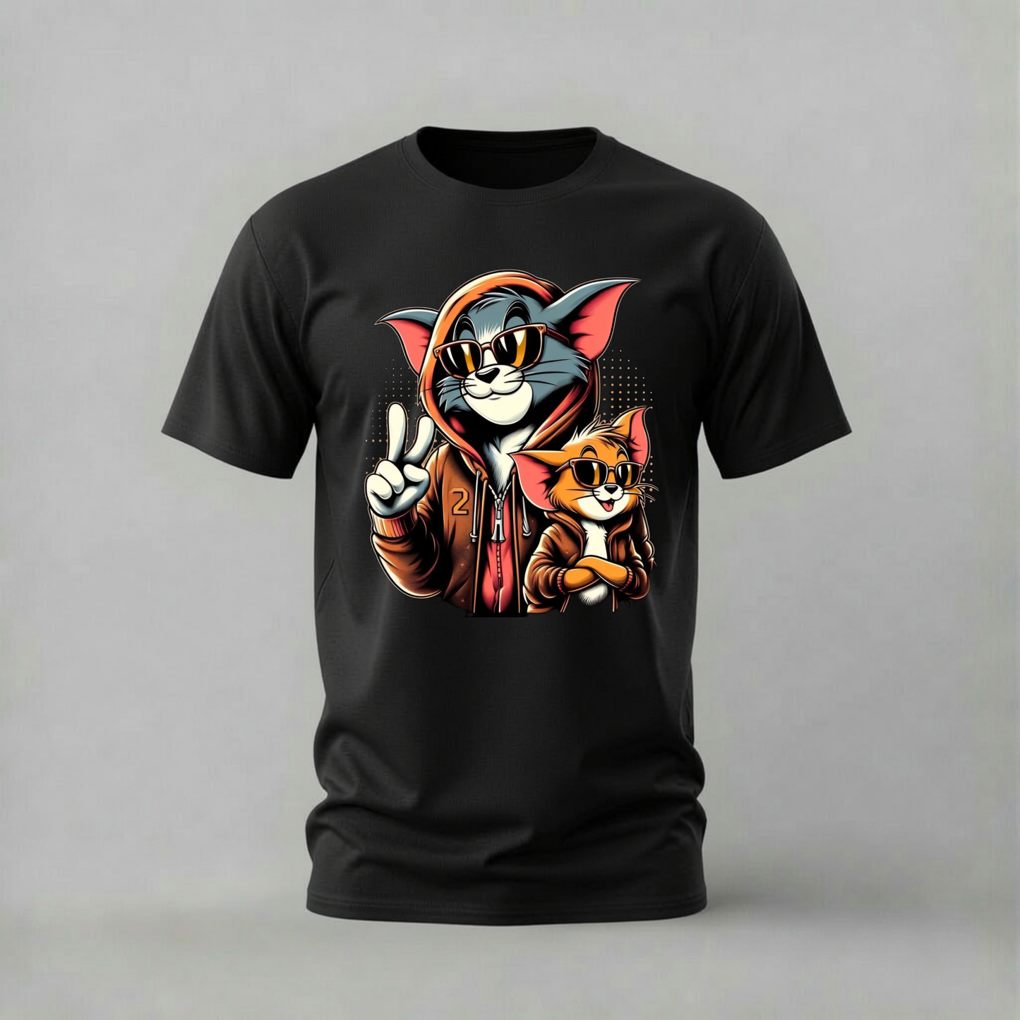 TOM & JERRY Streetwear Graphic T-Shirt