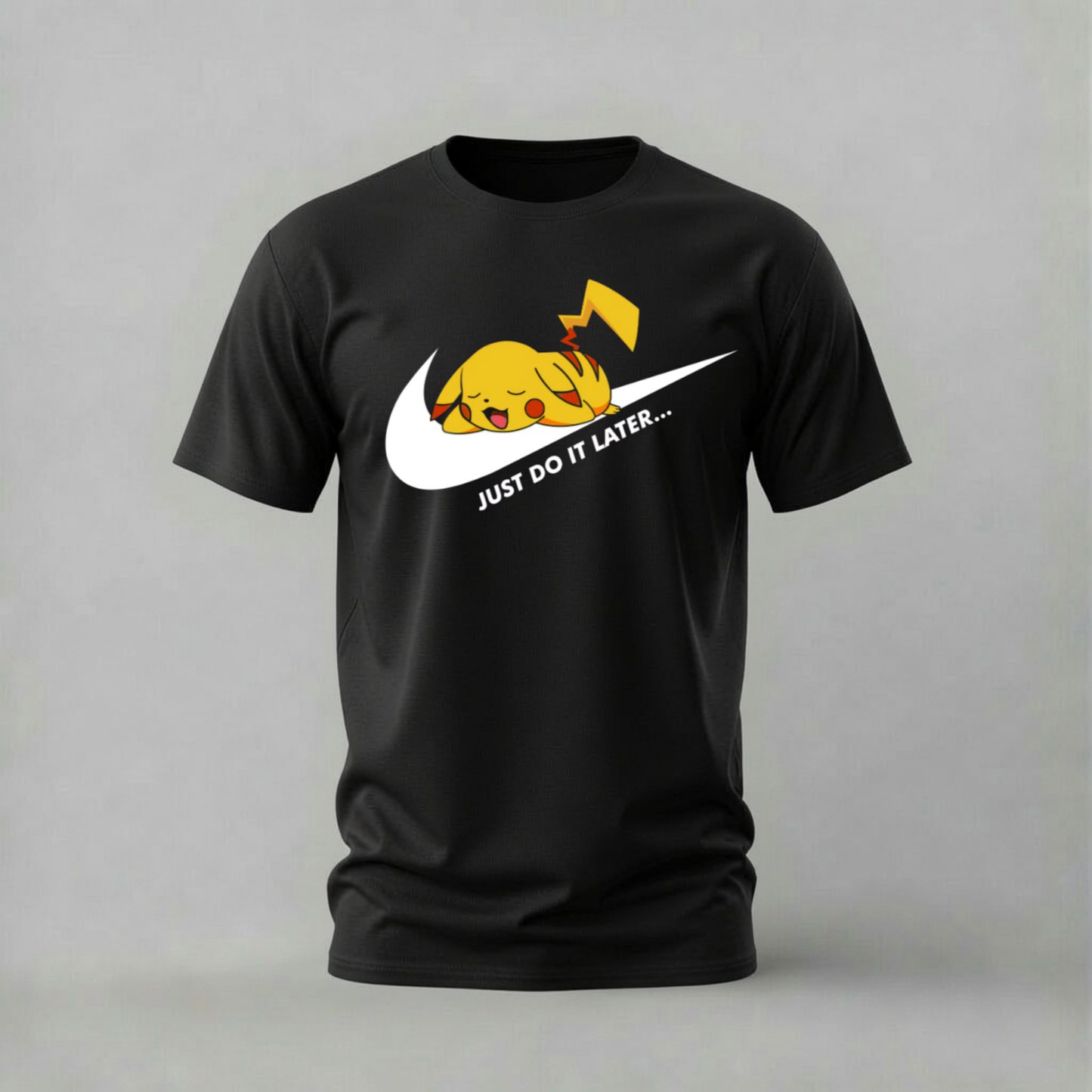 PIKACHU Just Do It Later Graphic T-Shirt