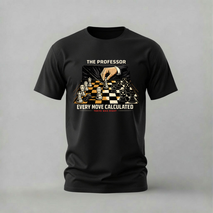 MONEY HEIST Professor Chess Graphic T-Shirt