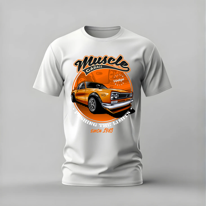 MUSCLE GARAGE SKYLINE Graphic T-Shirt