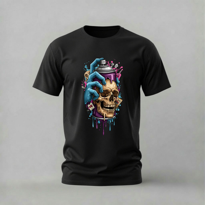 SKULL SPRAY Graphic T-Shirt