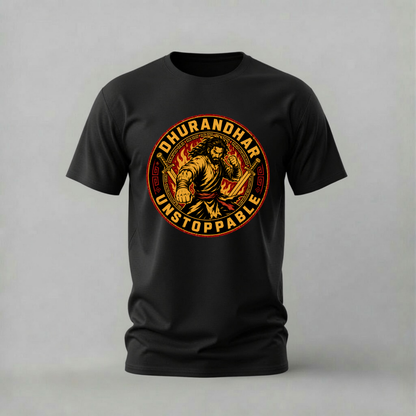 DHURANDHAR Unstoppable Graphic T-Shirt