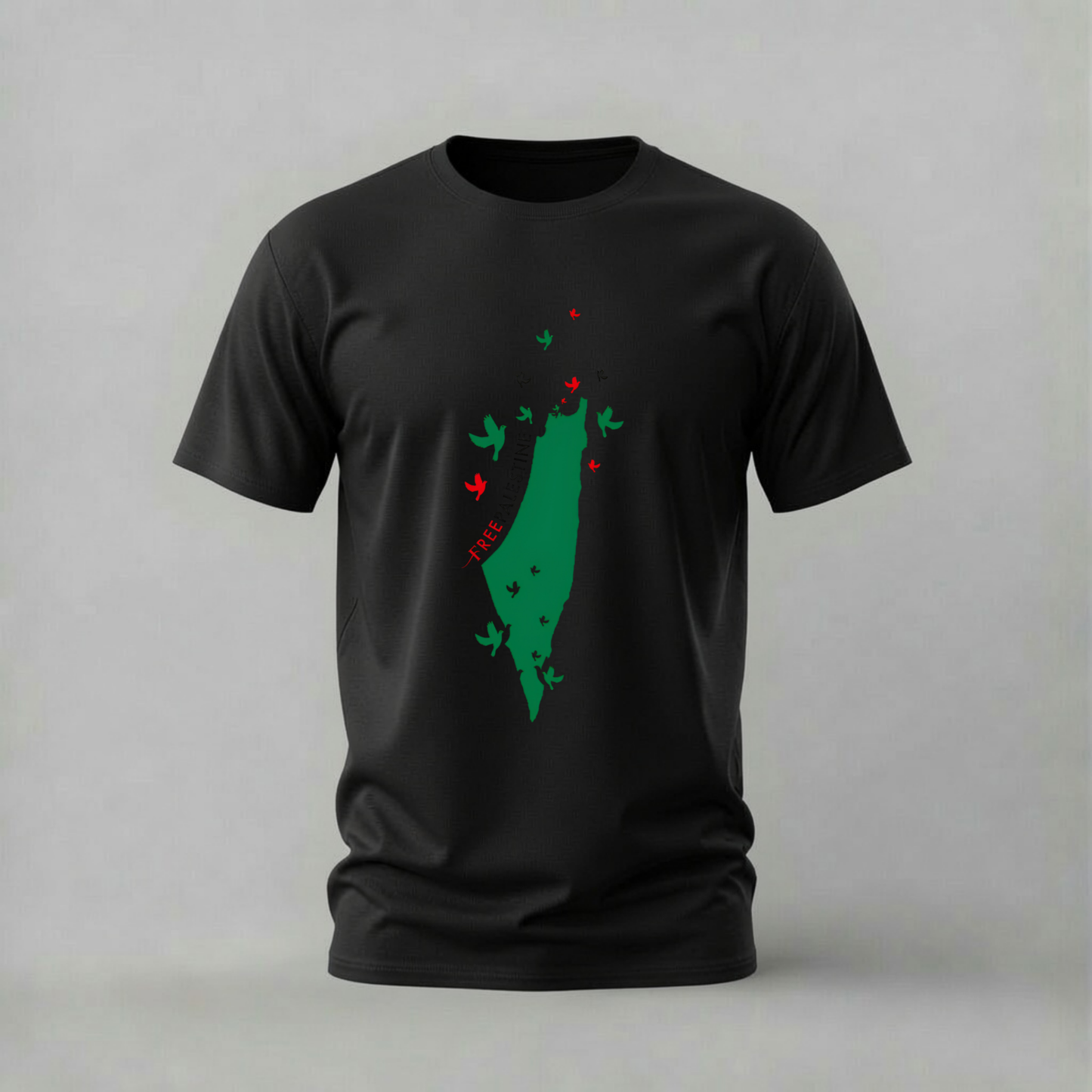 FREE PALESTINE Map Graphic T-Shirt