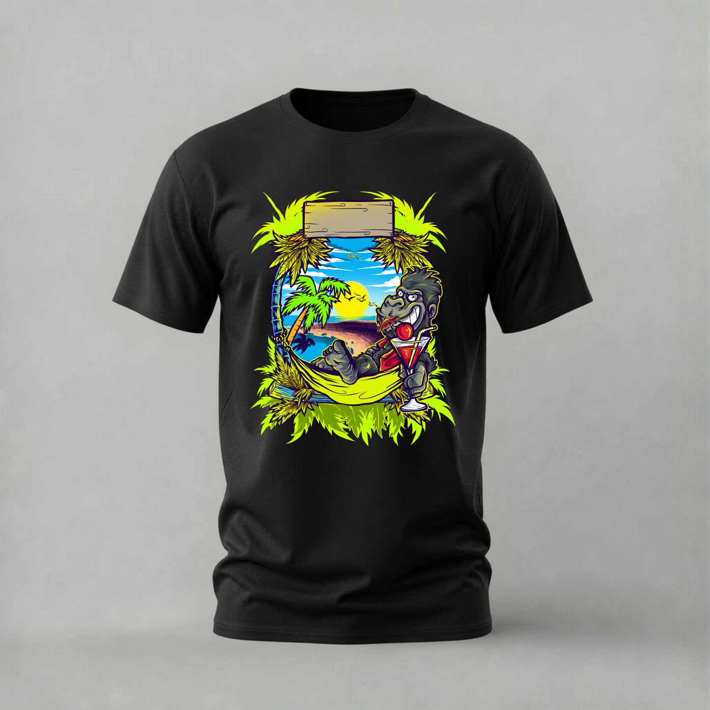 TROPICAL GORILLA Graphic T-Shirt