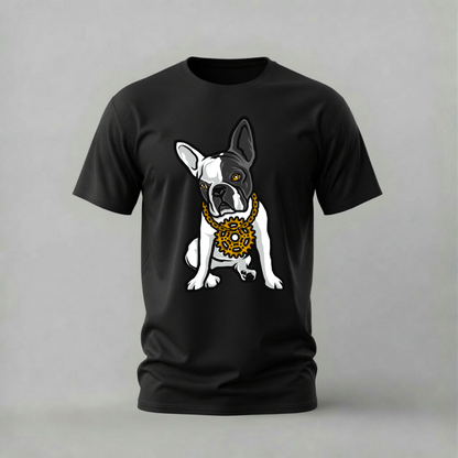 FRENCH BULLDOG Gear Necklace Graphic T-Shirt